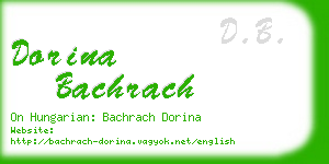 dorina bachrach business card